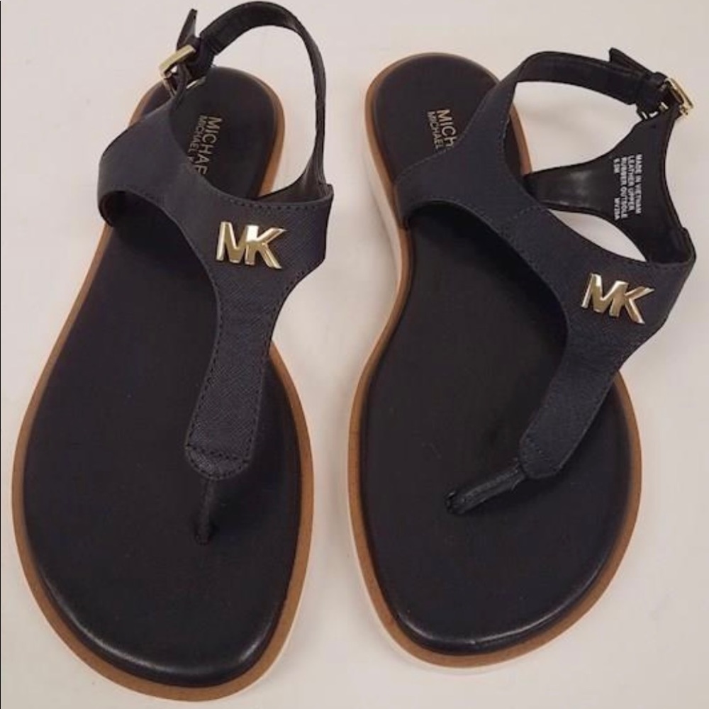 NWOT MICHAEL KORS Black Sandals, Size 6 1/2